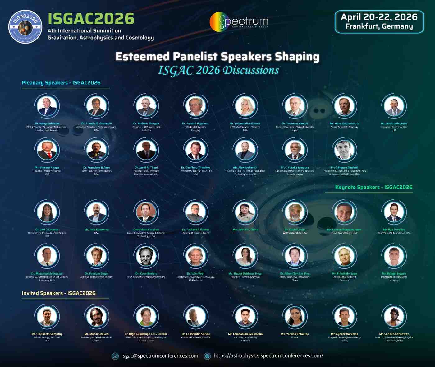 4th International Summit on Gravitation, Astrophysics and Cosmology